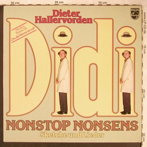 Hallervorden,Dieter: Didi-Nonstop Nonsens, Philips (6305 375), D, 1978 Typ: LP Best.-Nr.: X4968 Preis: 5,50 Euro