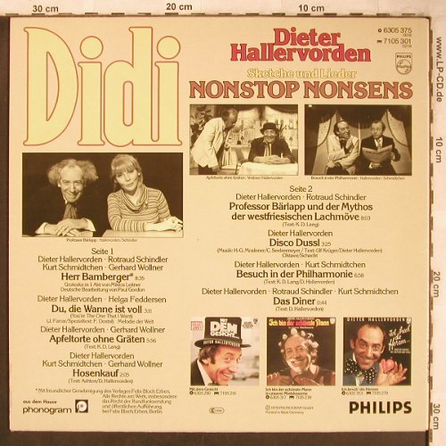 Hallervorden,Dieter: Didi-Nonstop Nonsens, Philips(6305 375), D, 1978 - LP - X4968 - 5,50 Euro