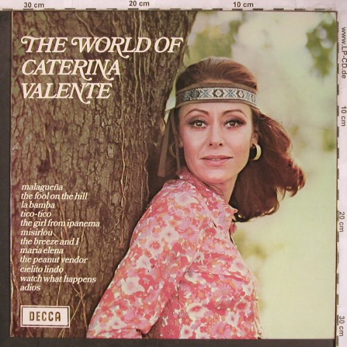 Valente,Caterina: The World Of, Decca (SPA 192), UK, 1971 Typ: LP Best.-Nr.: X4971 Preis: 9,00 Euro