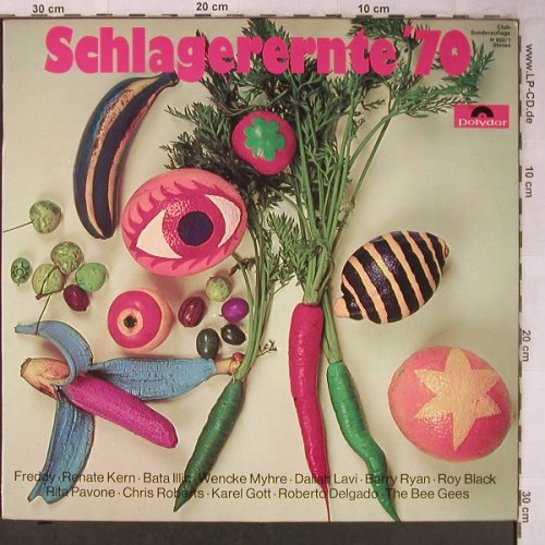 V.A.Schlagerernte'70: Freddy..Bee Gees,Club Auflage, Polydor (H 802/1), D, 1971 Typ: LP Best.-Nr.: X5055 Preis: 5,00 Euro
