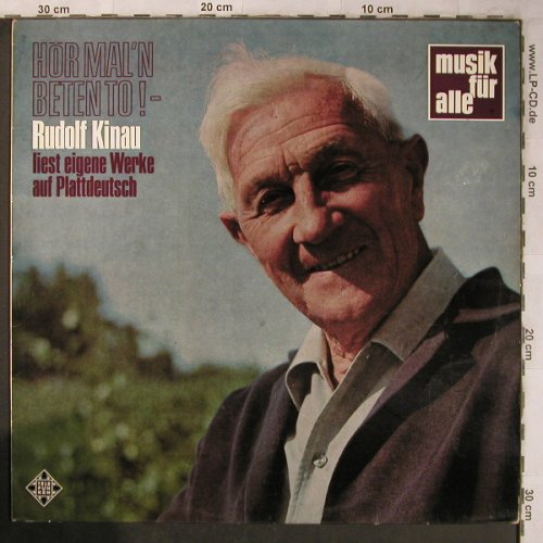 Kinau,Rudolf: Hör Mal'n Beten To, Musik für alle, Telefunken(6.41325 AF), D,Ri, 1969 - LP - X5170 - 5,50 Euro