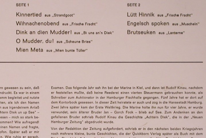 Kinau,Rudolf: Hör Mal'n Beten To, Musik für alle, Telefunken(6.41325 AF), D,Ri, 1969 - LP - X5170 - 5,50 Euro