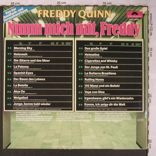 Quinn,Freddy: Nimm Mich Mit,Freddy,Club Ed, Polydor(34 414-3), D,  - LP - X5217 - 6,00 Euro