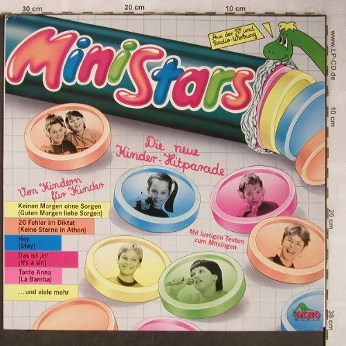 V.A.Mini Stars: Die neue Kinder-Hitparade, Dino(LP 1561), D, 1987 - LP - X5355 - 6,00 Euro