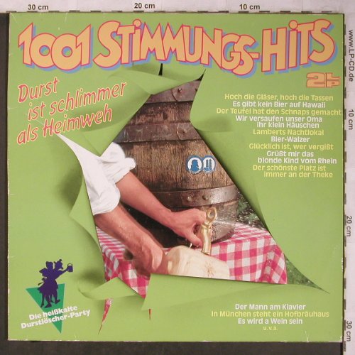 Parkas,Tommy-Orch. & Happy Singers: 1001 Stimmungs-Hits,Durst i.schlimm, S*R(42 912 6), D, 1985 - 2LP - X5362 - 5,00 Euro