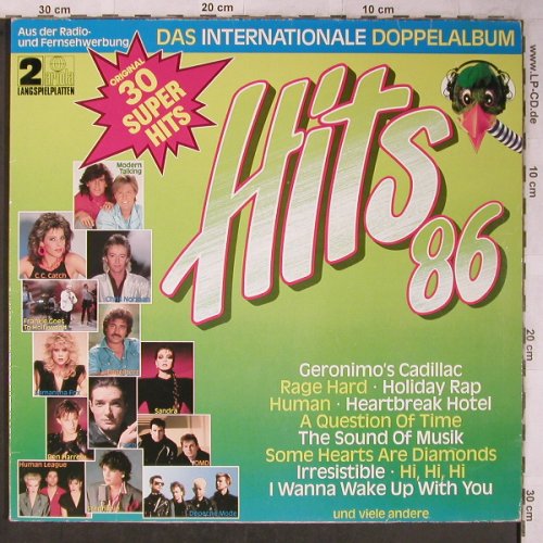 V.A.Hits'86: Das Internationale Doppelalbum,Foc, Ariola(302 818-503), D, 1986 - 2LP - X5412 - 5,00 Euro