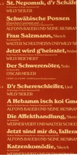 Reichert,Willy  u.d.sieben Schwaben: Lieder u.Geschichten a.d.Schwabenl., Polydor(2664 170), D,  - 2LP - X5501 - 7,50 Euro