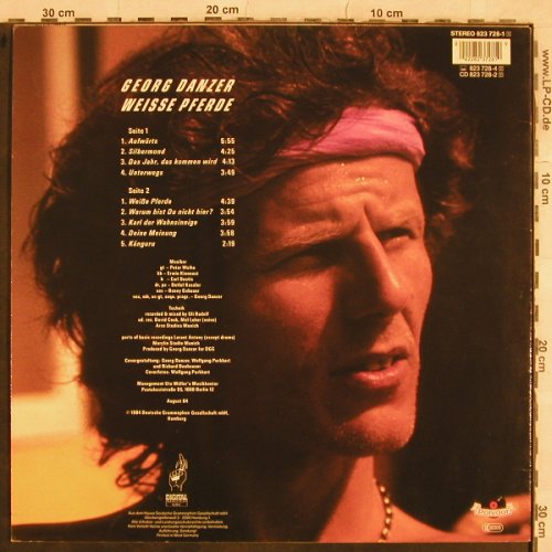 Danzer,Georg: Weisse Pferde, Polydor(823 728-1), D, 1984 - LP - X555 - 5,00 Euro