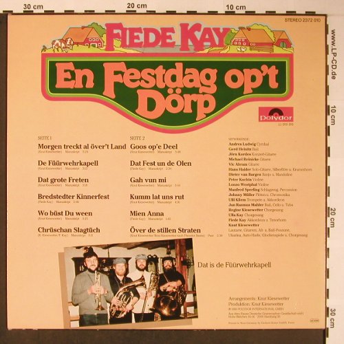 Fiede Kay: En Festdag op't Dörp, Polydor(2372 010), D, 1980 - LP - X5871 - 7,50 Euro