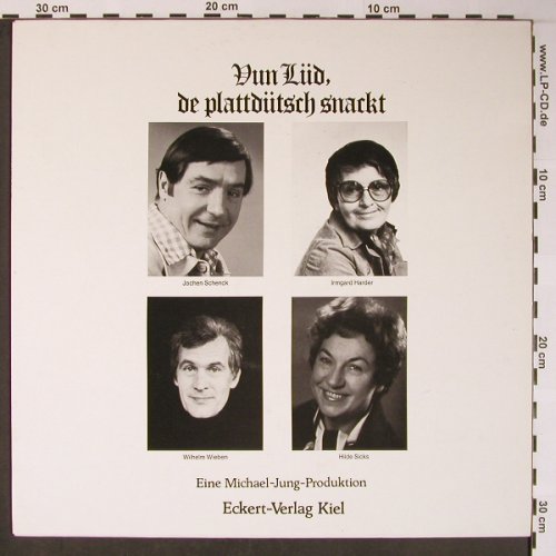 V.A.Vun Lüd, de plattdtsch snackt: Jochen Schenck,Irmgard Harder, Eckert-Verlag Kiel(HEV-4), D, vg+/m-, 1979 - LP - X5879 - 9,00 Euro