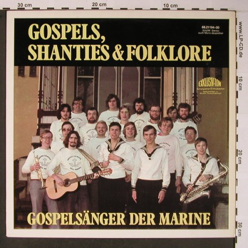 Gospelsänger der Marine: Gospels,Shanties & Folklore, Exklusiv-Ton(66.21 194-00), D, m-/vg+,  - LP - X5975 - 7,50 Euro