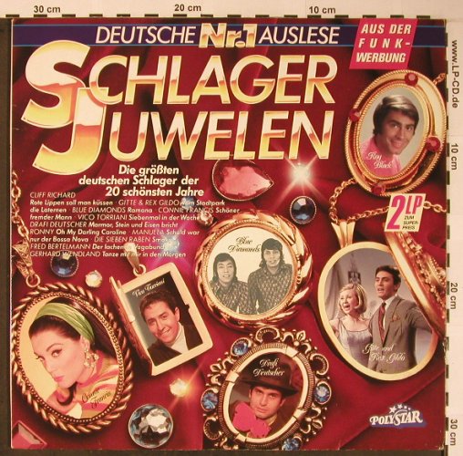 V.A.Schlager Juwelen Nr.1: Cliff Richard...Mitch Miller, Polystar (819 923-1), D Typ: 2LP Best.-Nr.: X5982 Preis: 7,50 Euro