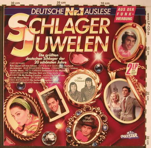 V.A.Schlager Juwelen Nr.1: Cliff Richard...Mitch Miller, Polystar(819 923-1), D,  - 2LP - X5982 - 7,50 Euro