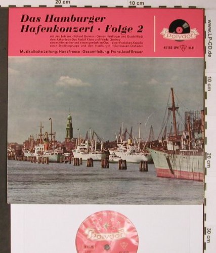 V.A.Das Hamburger Hafenkonzert: Folge 2, Ltg.Hans Freese,F.J.Bauer, Polydor(45 183 LPH), D, 1958 - 10inch - X6025 - 7,50 Euro