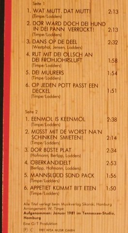 Lodders,Carla: Eenmol is Keenmol, WEA (WEA 58 242), D, 1981 Typ: LP Best.-Nr.: X6115 Preis: 7,50 Euro