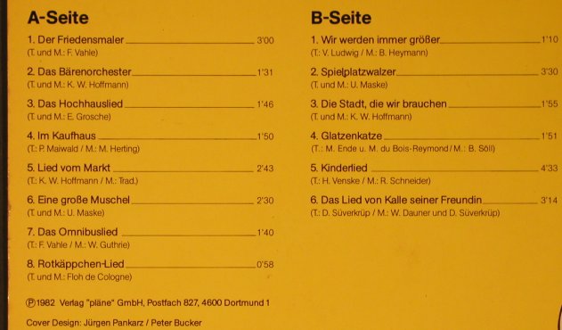 V.A.Kinder, Kinder Nr.2: Die munteren Kinderlieder von und m, Pläne(88 317), D, 1982 - LP - X6218 - 5,00 Euro