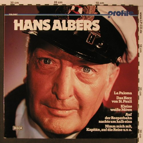 Albers,Hans: Profile, Teldec (6.24025 AL), D, woc Typ: LP Best.-Nr.: X6250 Preis: 5,00 Euro