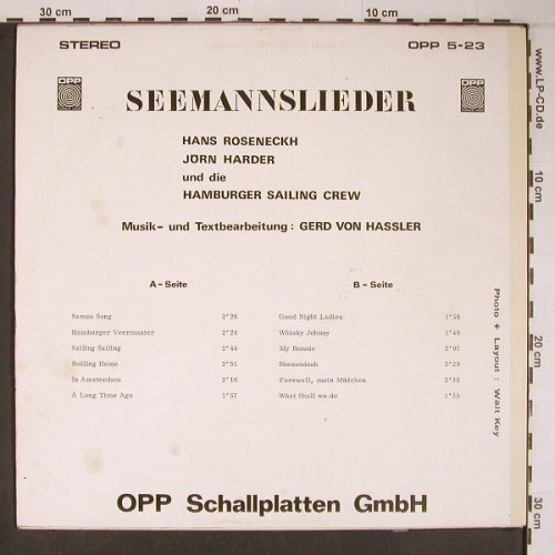 Roseneckh,Hans /JörnHarder: Hamburger Sailing Crew,Seemannsl., OPP(OPP 5-23), D,vg+/vg+, 1970 - LP - X6273 - 9,00 Euro