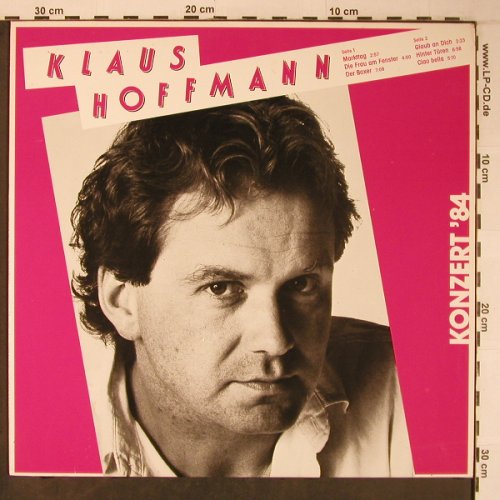 Hoffmann,Klaus: Konzert'84, RCA(PG 70 476), D, 1984 - LP - X6338 - 9,00 Euro