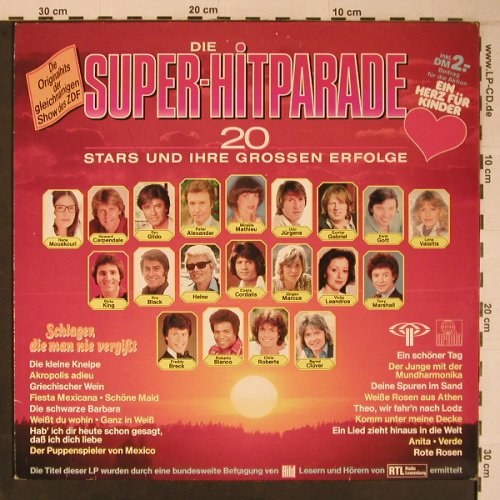 V.A.Super-Hitparade: 20 Stars und ihre grossen Erfolge, Ariola(204 111-557), D, 1981 - LP - X6702 - 4,00 Euro
