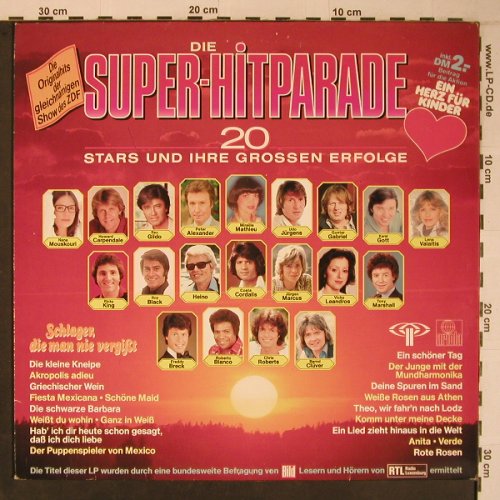 V.A.Super-Hitparade: 20 Stars und ihre grossen Erfolge, Ariola (204 111-557), D, 1981 Typ: LP Best.-Nr.: X6702 Preis: 4,00 Euro