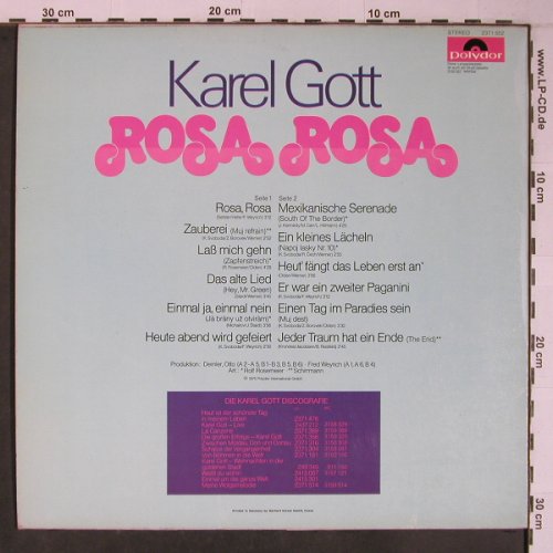 Gott,Karel: Rosa Rosa, Polydor(2371 552), D, 1975 - LP - X6715 - 9,00 Euro
