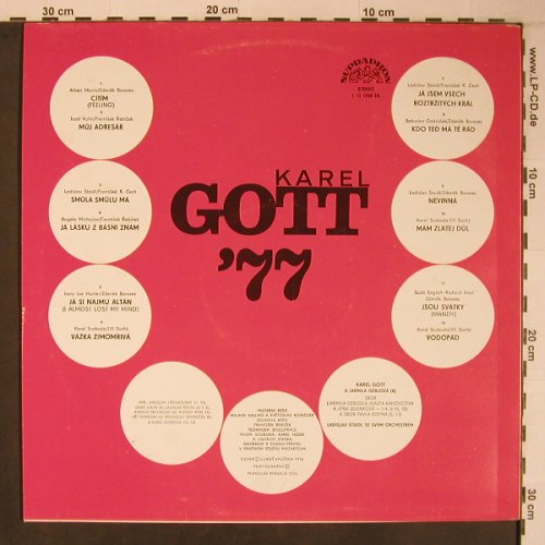 Gott,Karel: '77 (rot), Supraphon(1 13 1908 ZA), CSSR, 1976 - LP - X6718 - 7,50 Euro