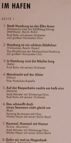 V.A.Schön ist die Liebe im Hafen: 28 Seemannslieder und Shanties, Telefunken (J-126), D,m-/vg+ Typ: LP Best.-Nr.: X6861 Preis: 7,50 Euro