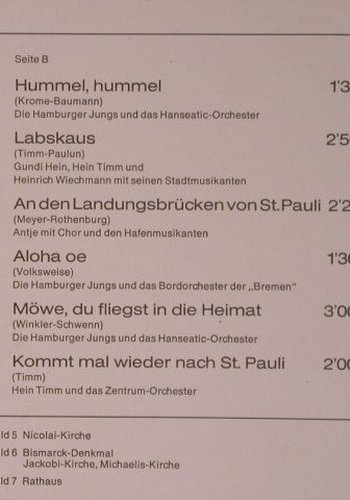 V.A.Hamburg ist ein schön.Städtchen: Hein Timm, Paul Hansen, Mary Roos, Elite Special(SOLP-418), D, m-/vg+,  - LP - X6863 - 6,00 Euro