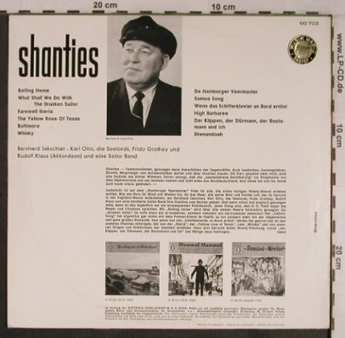 V.A.Shanties: Jakschtat,Otto,Grothey,Klaus,vg+/m-, Odeon,OLA 1052(O 60 703), D, Stereo,  - 10inch - X6865 - 9,00 Euro