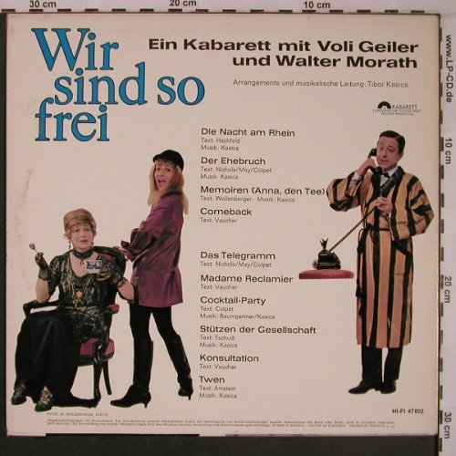 Geiler,Voli & Walter Morath: Wir Sind So Frei, Polydor (47 802), D, 1964 Typ: LP Best.-Nr.: X6912 Preis: 35,00 Euro