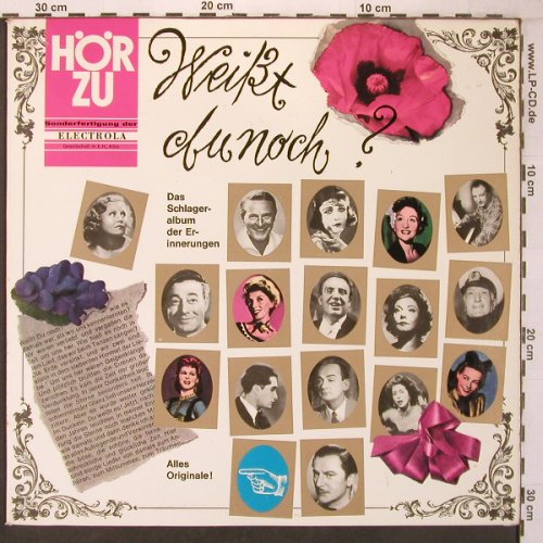 V.A.Weißt Du Noch?: Schuricke, Harvey,Fritsch...26 Tr., HörZu (HZE 106), D,spoken Typ: LP Best.-Nr.: X7005 Preis: 12,50 Euro