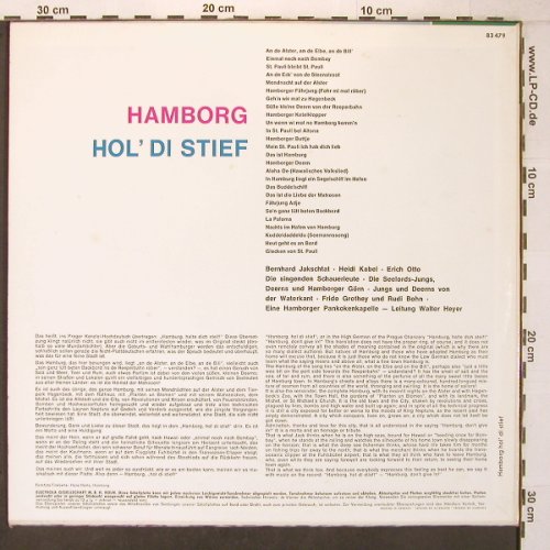 V.A.Hamborg hol' di stief: Berni Jakschat,Heidi Kabel..W.Hayer, Odeon, ca.1960(O 83 479), D,  - LP - X7007 - 30,00 Euro