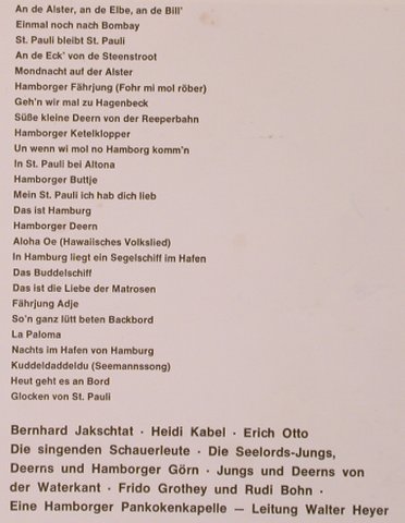 V.A.Hamborg hol' di stief: Berni Jakschat,Heidi Kabel..W.Hayer, Odeon, ca.1960(O 83 479), D,  - LP - X7007 - 30,00 Euro