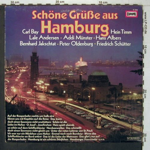 V.A.Schöne Grüsse aus Hamburg: Bernhard Kakschtat...Carl Bay28 Tr., Europa (E 1005), D, 28Tr., 1973 Typ: LP Best.-Nr.: X7539 Preis: 5,00 Euro