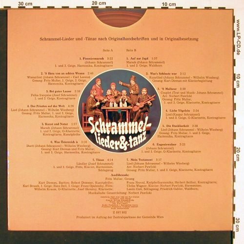 Schrammel, Johann u. Josef: Tänze und Lieder,Foc,(Fritz Muliar), Polyhymnia (Z 897802), A, 1978 Typ: LP Best.-Nr.: X8392 Preis: 9,00 Euro
