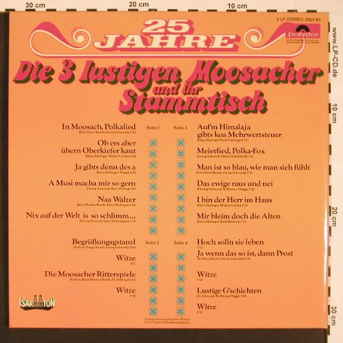 3 lustigen Moosacher & Stammtisch: 4.Folge, Foc, Polydor (2664 161), D, 1977 Typ: 2LP Best.-Nr.: X8410 Preis: 7,50 Euro