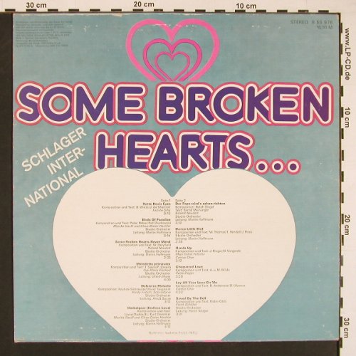 V.A.Some Broken Hearts...: Familie Silly ..Schöbel St.Orch., Amiga (8 55 976), DDR, 12Tr., 1982 Typ: LP Best.-Nr.: X8483 Preis: 6,00 Euro