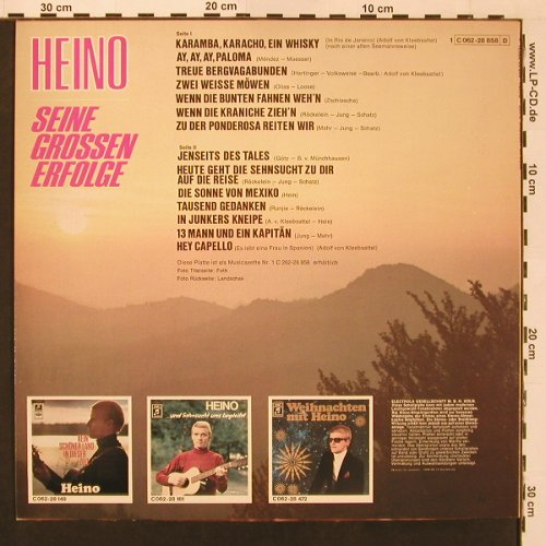 Heino: Seine Grossen Erfolge, EMI / Columbia(C 062-28 858), D,  - LP - X8977 - 7,50 Euro