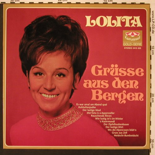 Lolita: Grüsse aus den Bergen (1966), Karussell, Ri(2415 025), D,  - LP - X9007 - 7,50 Euro