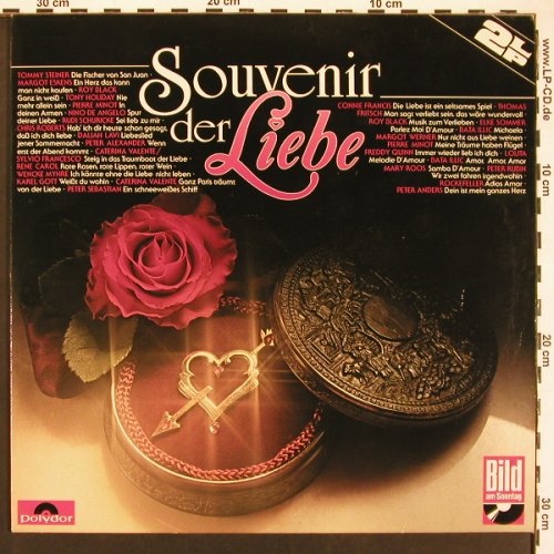 V.A.Souvenir der Liebe: Tommy Steiner...Peter Anders, Polydor (815 973-1), D Typ: 2LP Best.-Nr.: X9417 Preis: 7,50 Euro