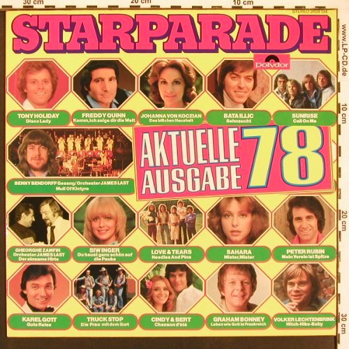 V.A.Starparade Aktuelle Ausgabe 78: Tony Holiday ... Zamfir / Last, Polydor (2459 134), D, 1978 Typ: LP Best.-Nr.: X9419 Preis: 6,00 Euro
