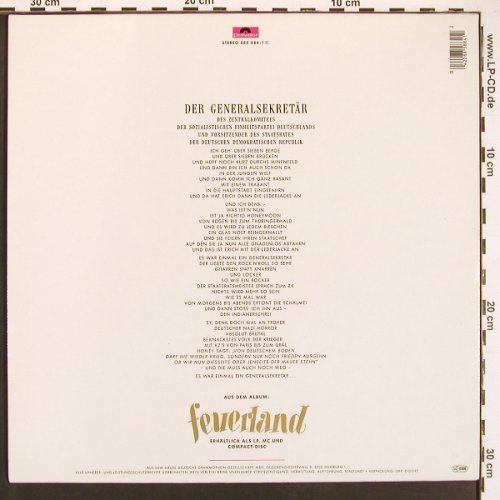 Lindenberg,Udo: Der Generalsekretär*2+1, Polydor (885 884-1), D, 1987 Typ: 12" Best.-Nr.: X9442 Preis: 5,00 Euro