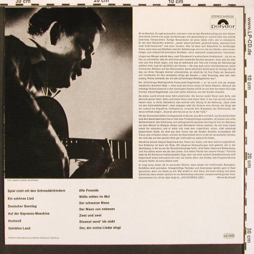 Degenhardt,Franz-Josef: Spiel nicht mit denSchmuddelkindern, Polydor (2459 232), D, Ri, 1965 Typ: LP Best.-Nr.: X9443 Preis: 6,00 Euro