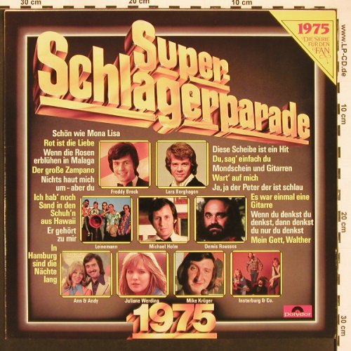 V.A.Super Schlagerparade 1975: Demis Roussos... Mike Krüger, Polydor(819 696), D, 16Tr.,  - LP - X9539 - 5,00 Euro