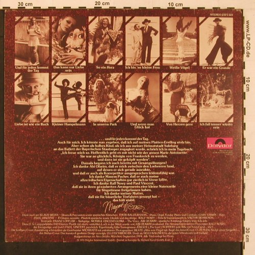Werner,Margot: Und für jeden kommt der Tag, Foc, Polydor (2371 521), D, 1974 Typ: LP Best.-Nr.: X9860 Preis: 7,50 Euro