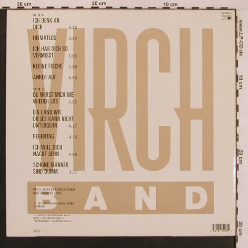 Virch Band: Halt Mich Fest, Metronome (847 403-1), D, 1991 Typ: LP Best.-Nr.: X9870 Preis: 6,00 Euro