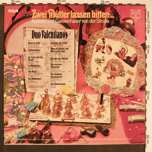 Duo Valentianos: Zwei Mütter lassen bitten..., RCA (26.21702 AS), D, 1976 Typ: LP Best.-Nr.: Y1025 Preis: 7,50 Euro