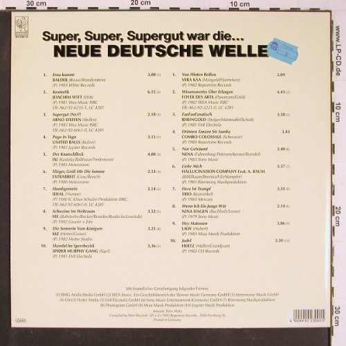 V.A.Super,Super,Supergut: War die NDW Nr.2, 20 Tr., Repertoire(2300 TO), D, 1992 - LP - Y1043 - 6,00 Euro