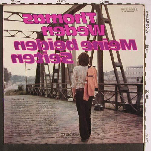 Weden,Thomas: Meine beiden Seiten, Foc, EMI Columbia (C 062-29 545), D, 1974 Typ: LP Best.-Nr.: Y1080 Preis: 6,00 Euro